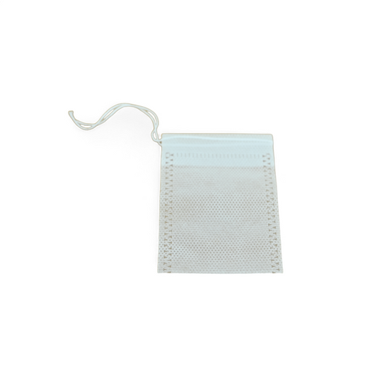 Sachet de thé à remplir, tissu filtrant perforé, avec cordon
