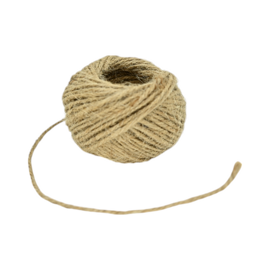 Bobine de corde en chanvre naturel avec extrémité dévidée, tressage texturé