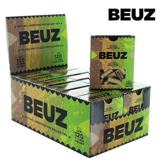 Lot de boîtes de filtres pré-roulés BEUZ, 120 filtres par boîte