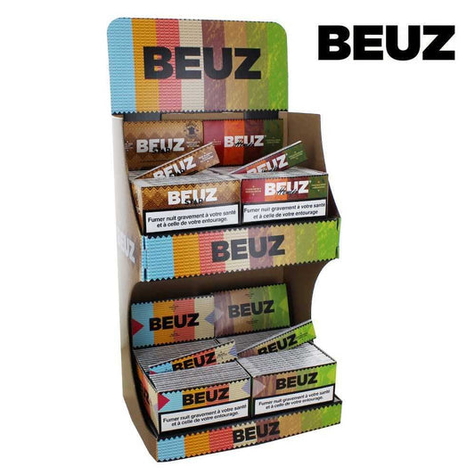 Présentoir avec 4 boîtes de feuilles slim BEUZ