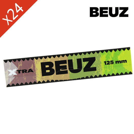 Boîte de 24 carnets de feuilles Slim Long BEUZ XTRA 125 mm, papier brun