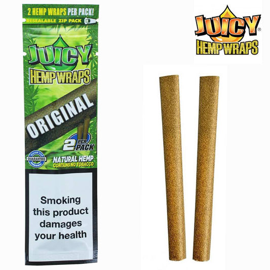 Blunts en chanvre Juicy Jay's Original : sachet vert avec 2 rouleaux