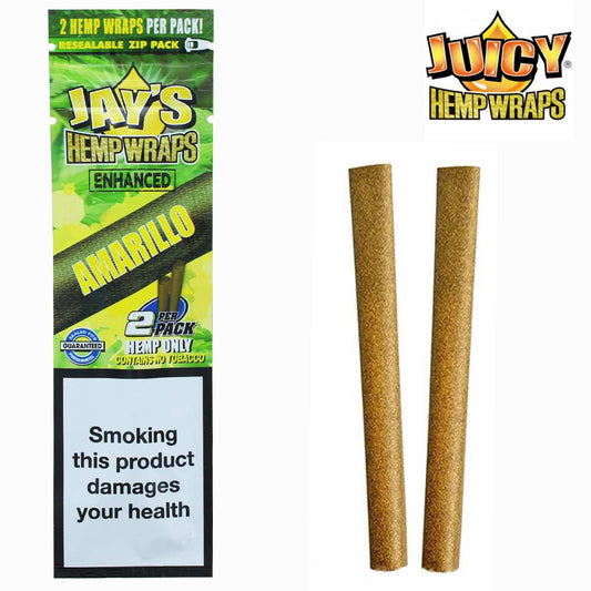 Enveloppes de chanvre Amarillo JUICY, deux rouleaux bruns