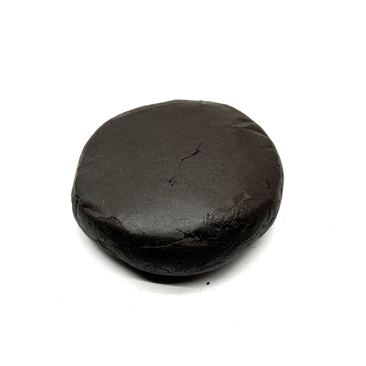 Galette de résine de chanvre sombre, forme ronde