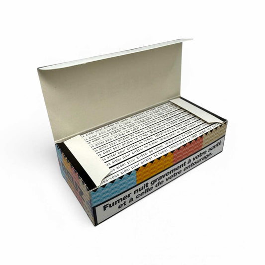 Lot de 10 carnets BEUZ slim : boîtier ouvert avec feuilles à rouler blanches