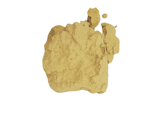 Pollen CBD en vrac : mottes de poudre jaune clair