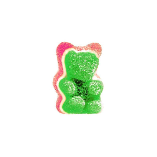 Bonbons gélifiés pastèque CBD : pièces vertes et rouges, MEDICBD