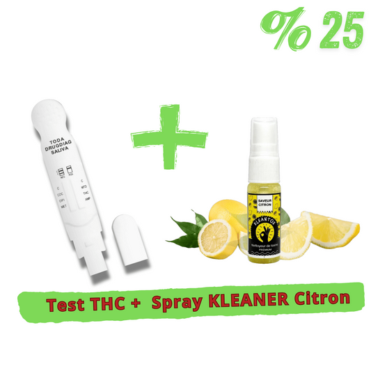 Pack de test THC et spray citron KLEANER KLEANTOX