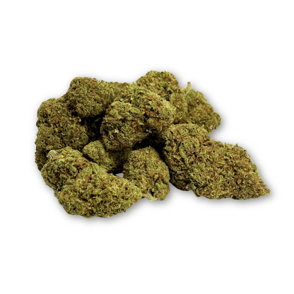 Fleur de CBD Royal Boss : bourgeons verts tassés, aspect sec et émiettable