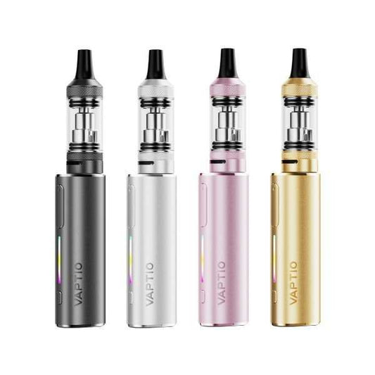 Kit cigarette électronique Vaptio Cosmo Lite, 4 finitions : noir, blanc, rose, or