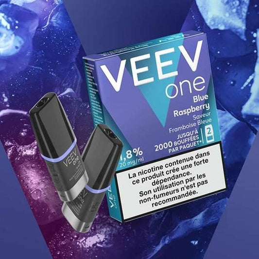 Paquet de 2 pods Veev One : cartouches grises et boîte bleue