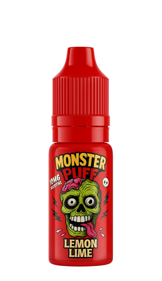 E-liquide, flacon rouge 10 ml au citron vert