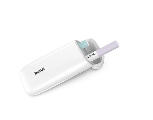 Système de pods intelligents SMITTER Duo blanc, support gris et cartouche vert clair
