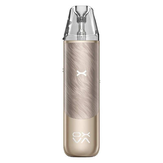 Kit pod OXVA couleur sahara, finition métallisée et capuchon transparent