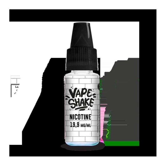 Flacon d’e-liquide à la nicotine Vape Shake, 19,9 mg/ml, bouchon noir, 10 ml