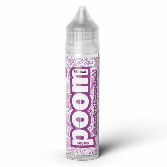 E-liquide CBD WEECL 50 ml, flacon blanc à étiquette violette, 500 mg