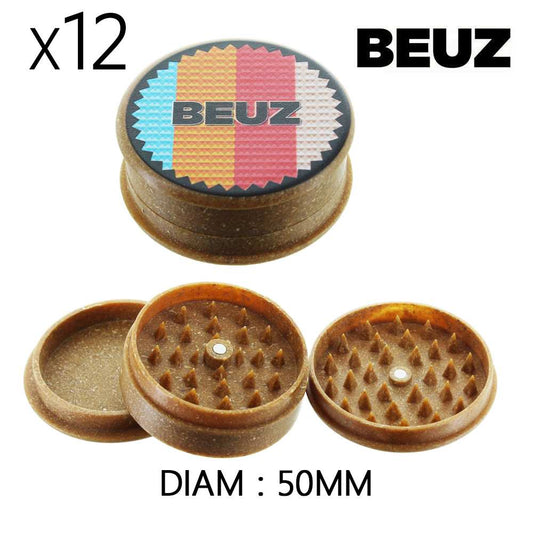 Boîte de 12 grinders en chanvre Beuz Organic, 50 mm