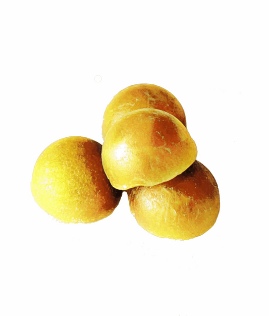 Pastilles de CBD d’agrume, jaunes, trio de bonbons ronds