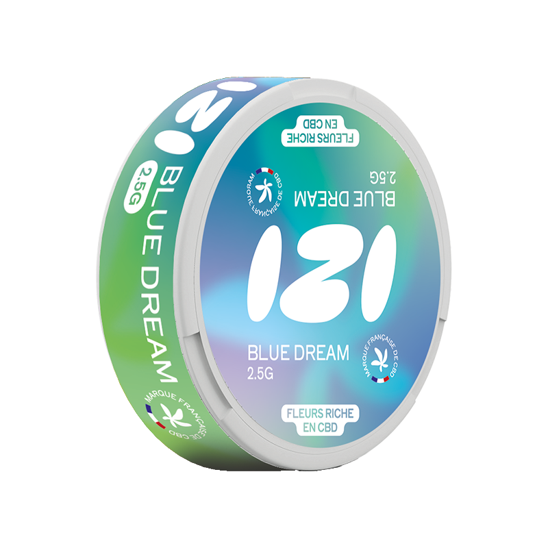 Boîte de fleurs de CBD Blue Dream IZI 2,5 g