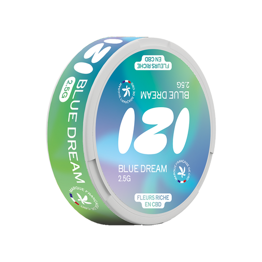 Boîte de fleurs de CBD Blue Dream IZI 2,5 g