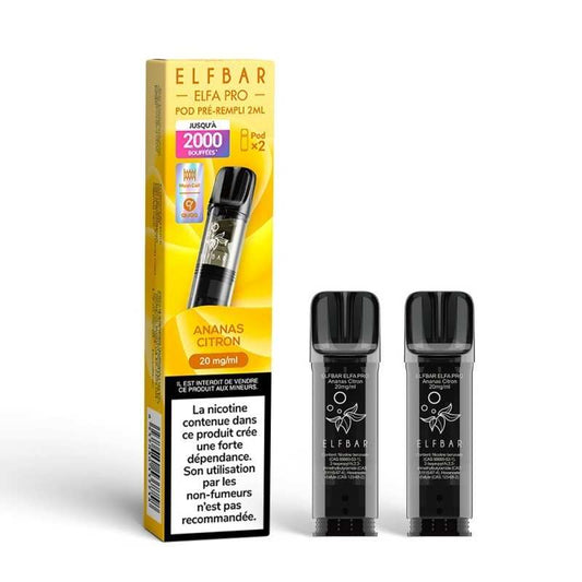 Coffret de pods ElfBar Elfa Pro Ananas Citron 2 ml (pack de 2)