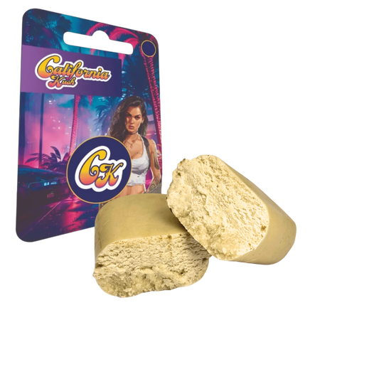Résine CBD en morceaux beige clair, conditionnement 3 g