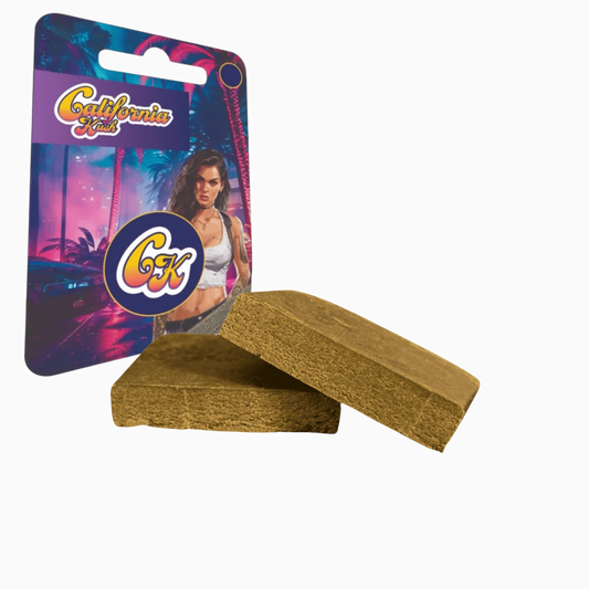 Résine CBD filtrée en plaques, couleur dorée, format 3 g