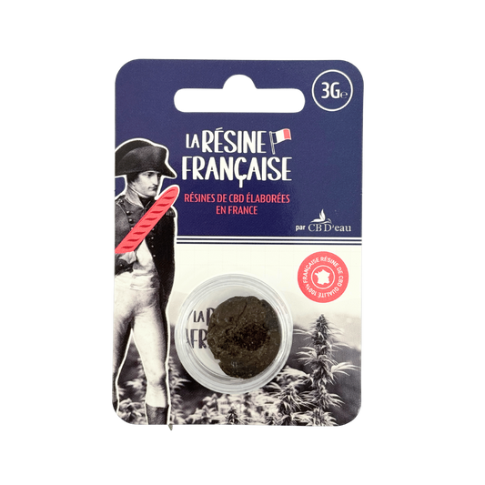 Emballage de résine CBD noire 3g avec pot au centre
