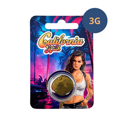 Emballage de résine CBD California Kush 3 g avec pot rond