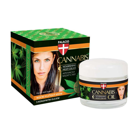 Crème visage au chanvre en pot avec boîte, Palacio, 50 ml