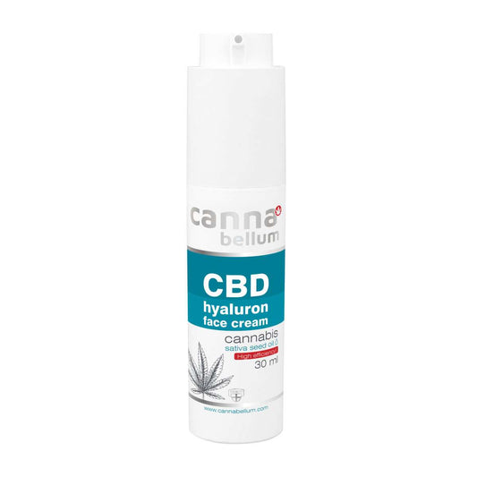 Crème visage CBD Cannabellum en flacon blanc 30 ml