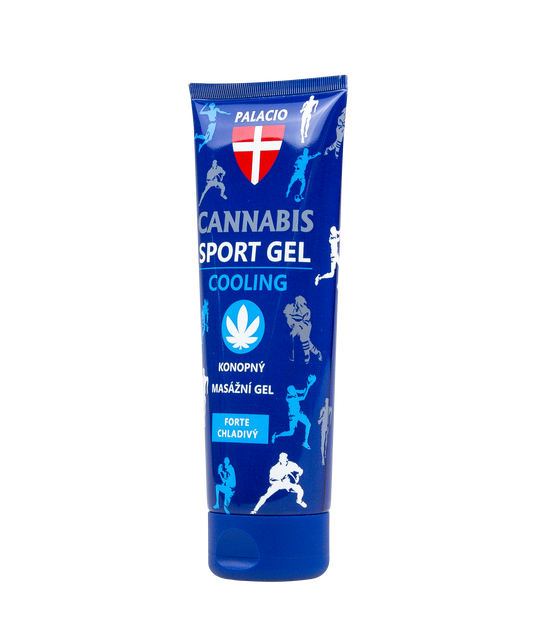 Tube de gel sportif rafraîchissant bleu Palacio, Cannabis Sport Gel Cooling