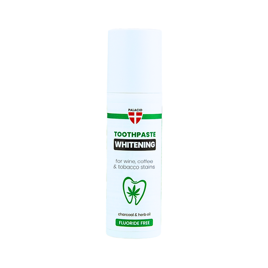Tube de dentifrice blanchissant au charbon actif et huile de chanvre Palacio 75 g