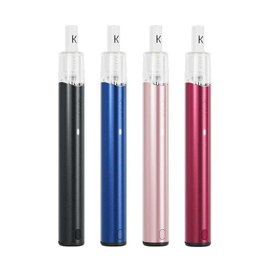 Stylo cigarette électronique avec réservoir transparent, 4 couleurs