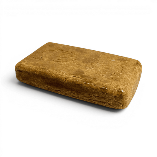 Pavé de résine CBDX brun rectangulaire, face lisse avec empreinte