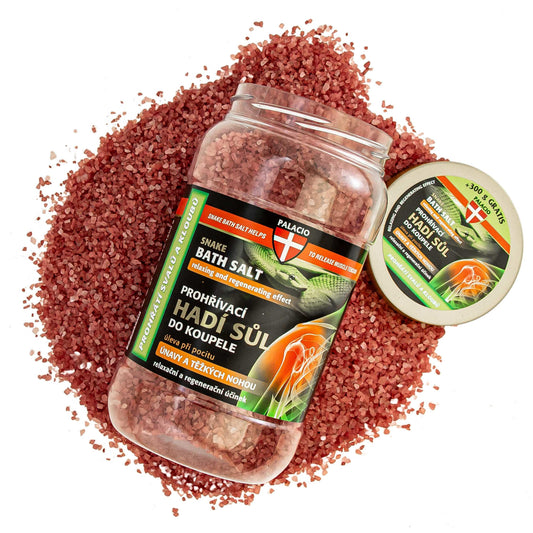 Sel de bain en cristaux rose, pot PALACIO 1200 g