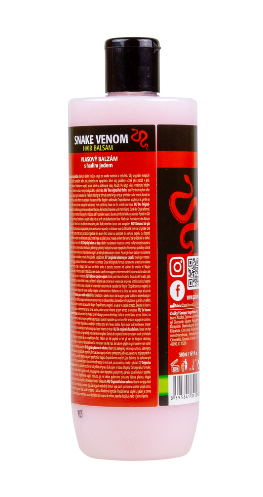 Baume capillaire PALACIO flacon rose bouchon noir, étiquette rouge avec code-barres