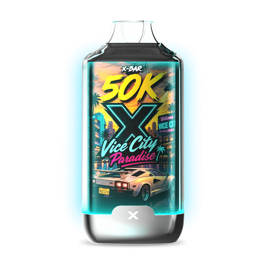 Flacon d’e-liquide X-BAR 50K «Vice City Paradise»
