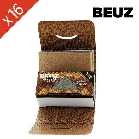 Boîte BEUZ de rouleaux Slim Star et filtres, papier brun enroulable