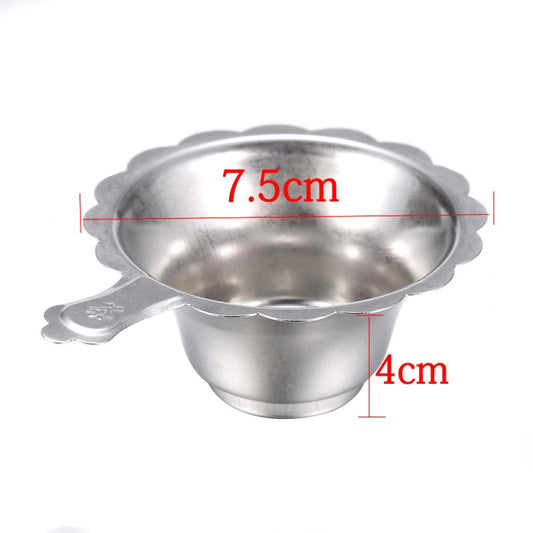 Infuseur à thé en métal, forme fleur, 7,5 cm et 4 cm