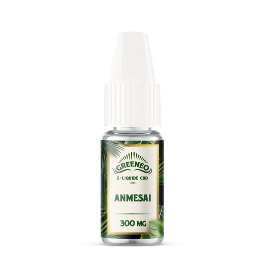 Flacon d’e-liquide CBD GREENEO ANMSAI 300 mg, sans nicotine