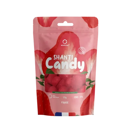 Bonbon CBD Fraise NOVALOA - Chris'Shop cbd