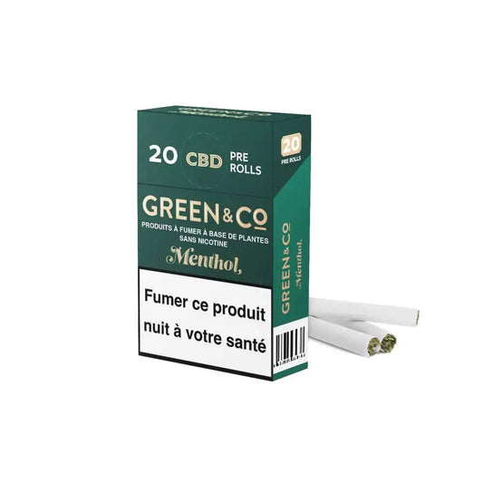Cigarettes CBD Menthol Green&Co - Chris'Shop cbd